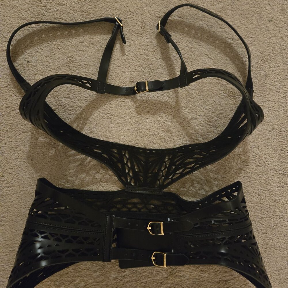 Herve Leger Leather Corset/Belt - Picture 3 of 3